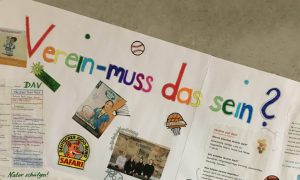 Klasse Ethik 6abc des Gymnasiums Eckental forschte zum Thema „Verein – muss das sein?“