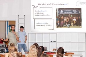 Erfolgreicher Vortrag zur Organspende am GymEck